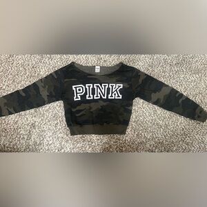 NEW Victoria Secret PINK off the shoulder sweat shirt